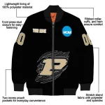 personalized purdue boilermakers claw shred black bomber jacket best selling