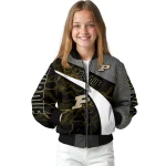 personalized purdue boilermakers electric flash gold bomber jacket best selling