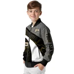 personalized purdue boilermakers electric flash gold bomber jacket best selling