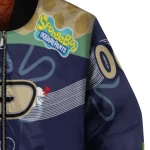 personalized purdue boilermakers spongebob playtime gold blue bomber jacket best selling