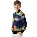 personalized purdue boilermakers spongebob playtime gold blue bomber jacket best selling