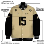 personalized purdue boilermakers team patch gold varsity jacket best selling