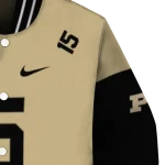personalized purdue boilermakers team patch gold varsity jacket best selling