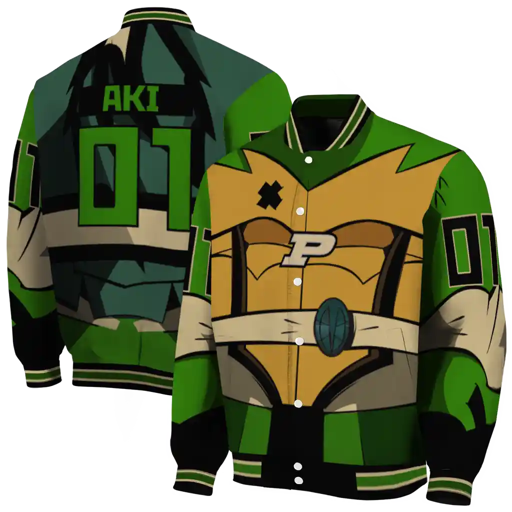 personalized purdue boilermakers turtle armor varsity jacket fashion forward personalized purdue boilermakers turtle armor varsity jacket fashion forward