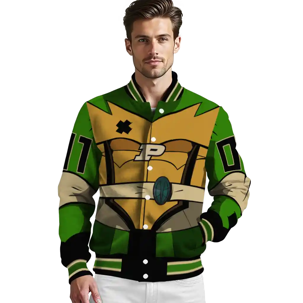 personalized purdue boilermakers turtle armor varsity jacket high quality personalized purdue boilermakers turtle armor varsity jacket high quality