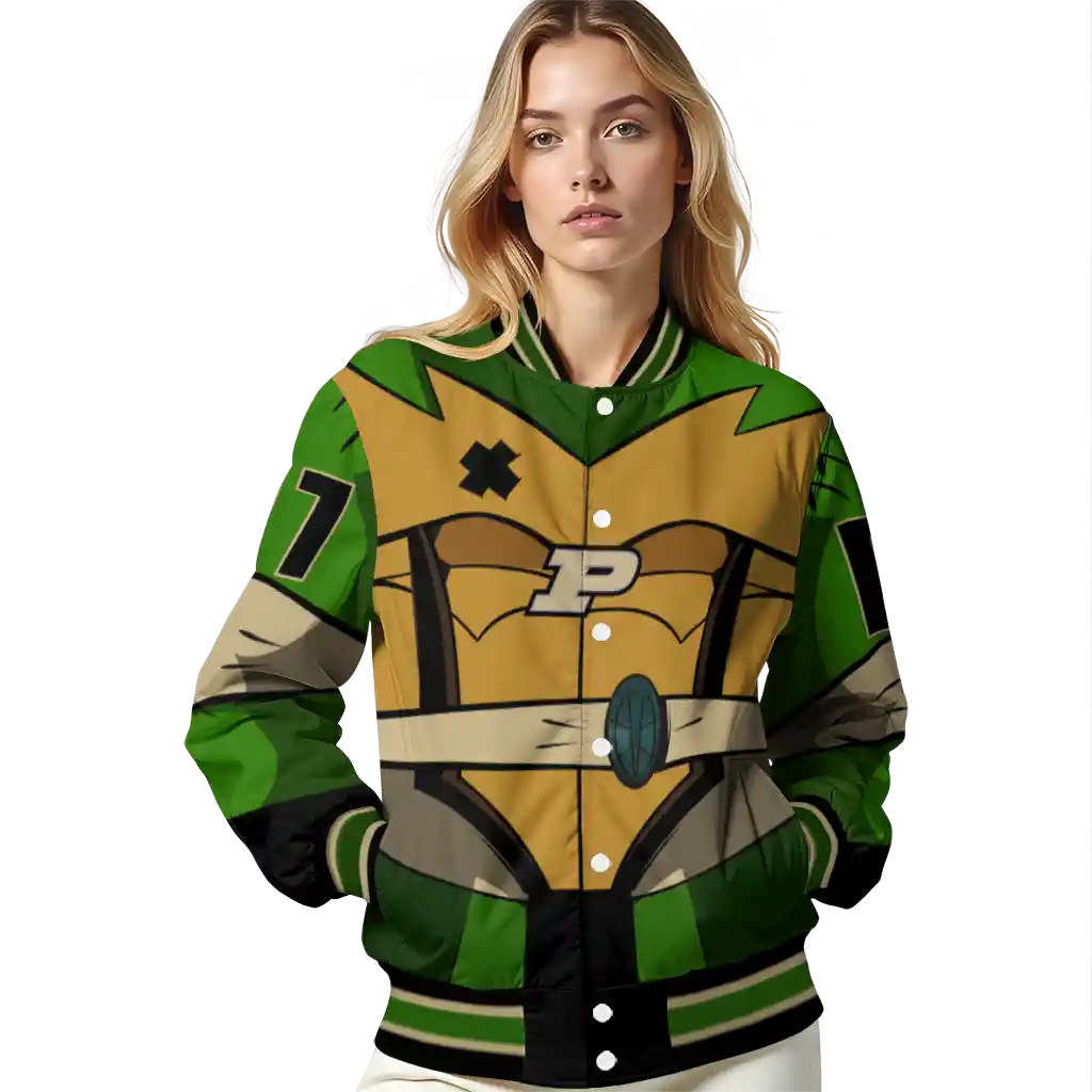 personalized purdue boilermakers turtle armor varsity jacket latest model personalized purdue boilermakers turtle armor varsity jacket latest model
