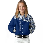 personalized rice owls camouflage splash navy blue varsity jacket best selling