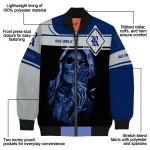 personalized rice owls reaper hands navy blue black bomber jacket best selling