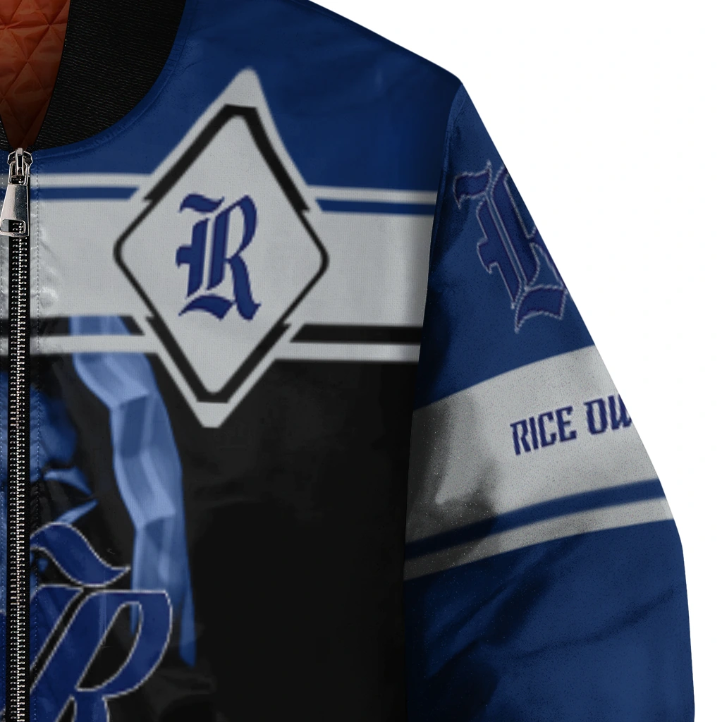 personalized rice owls reaper hands navy blue black bomber jacket premium grade personalized rice owls reaper hands navy blue black bomber jacket premium grade