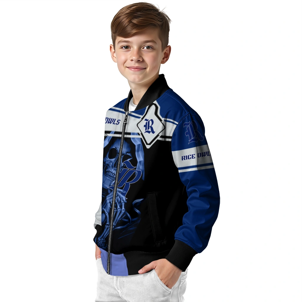 personalized rice owls reaper hands navy blue black bomber jacket trendy personalized rice owls reaper hands navy blue black bomber jacket trendy