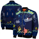 personalized rice owls spongebob playtime navy blue bomber jacket best selling