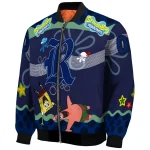 personalized rice owls spongebob playtime navy blue bomber jacket best selling