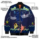 personalized rice owls spongebob playtime navy blue bomber jacket best selling