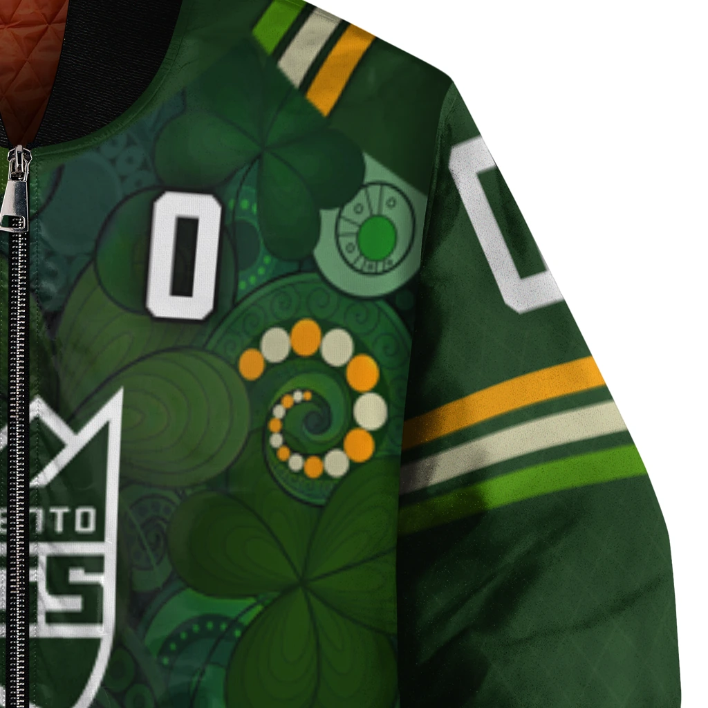 personalized sacramento kings shamrock vortex green bomber jacket premium grade personalized sacramento kings shamrock vortex green bomber jacket premium grade