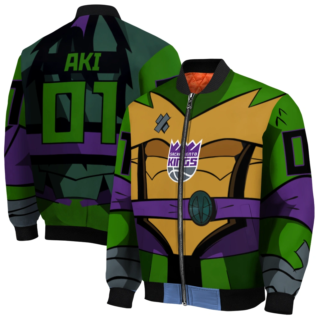 personalized sacramento kings turtle armor bomber jacket best selling personalized sacramento kings turtle armor bomber jacket best selling