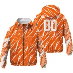 personalized sam houston bearkats abstract streaks orange windbreaker jacket best selling