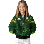 personalized sam houston bearkats shamrock vortex green bomber jacket best selling