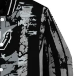 personalized san antonio spurs star stripes silver black varsity jacket best selling