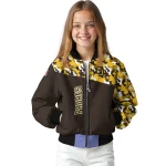 personalized san diego padres camouflage print brown bomber jacket best selling