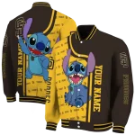 personalized san diego padres stitch laughing brown varsity jacket best selling
