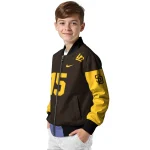 personalized san diego padres team patch brown bomber jacket best selling
