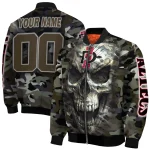 personalized san diego state aztecs camouflage skull camouflage bomber jacket best selling