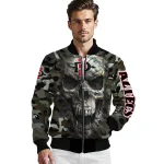 personalized san diego state aztecs camouflage skull camouflage bomber jacket best selling