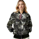 personalized san diego state aztecs camouflage skull camouflage bomber jacket best selling