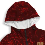 personalized san francisco 49ers shards cluster red windbreaker jacket best selling