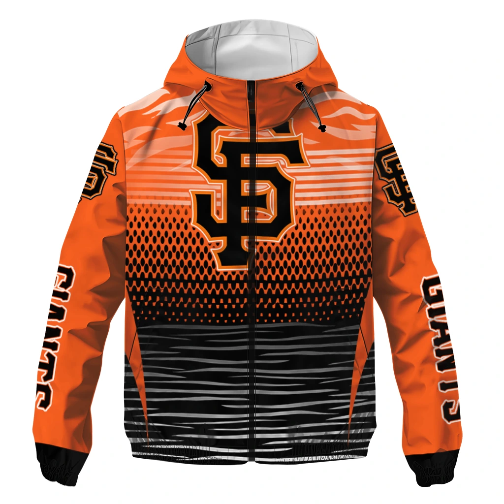 personalized san francisco giants pattern layers orange windbreaker jacket best selling personalized san francisco giants pattern layers orange windbreaker jacket best selling