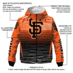 personalized san francisco giants pattern layers orange windbreaker jacket best selling