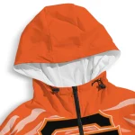 personalized san francisco giants pattern layers orange windbreaker jacket best selling