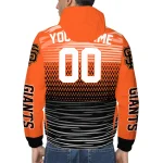 personalized san francisco giants pattern layers orange windbreaker jacket best selling