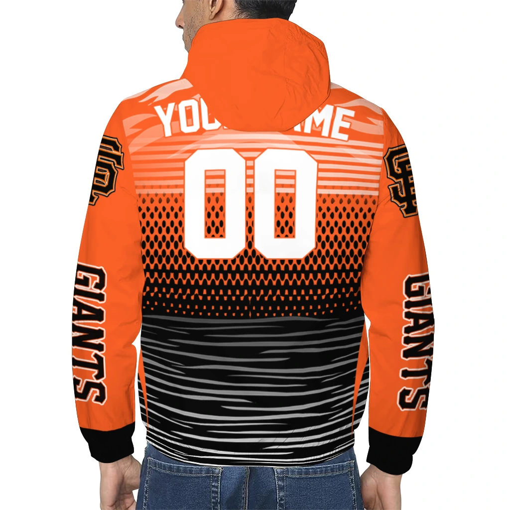 personalized san francisco giants pattern layers orange windbreaker jacket trendy personalized san francisco giants pattern layers orange windbreaker jacket trendy