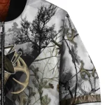 personalized san jose sharks deer skull camouflage white bomber jacket best selling