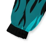 personalized san jose sharks flame trim teal black windbreaker jacket best selling