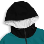 personalized san jose sharks flame trim teal black windbreaker jacket best selling