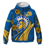 personalized san jose state spartans blossoms helmet blue windbreaker jacket best selling