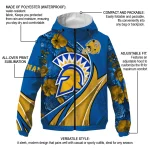 personalized san jose state spartans blossoms helmet blue windbreaker jacket best selling