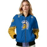 personalized san jose state spartans chevron style blue bomber jacket best selling