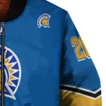 personalized san jose state spartans chevron style blue bomber jacket best selling