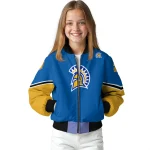 personalized san jose state spartans chevron style blue bomber jacket best selling