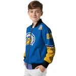 personalized san jose state spartans chevron style blue bomber jacket best selling