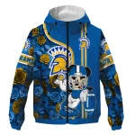 personalized san jose state spartans football micky mouse blue windbreaker jacket best selling