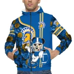 personalized san jose state spartans football micky mouse blue windbreaker jacket best selling