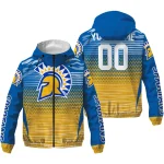 personalized san jose state spartans pattern layers blue windbreaker jacket best selling