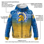 personalized san jose state spartans pattern layers blue windbreaker jacket best selling