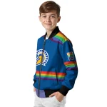 personalized san jose state spartans rainbow jersey number blue bomber jacket best selling