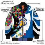 personalized san jose state spartans stars and stripes slashes blue bomber jacket best selling