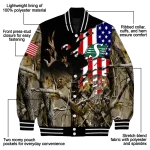personalized saskatchewan roughriders patriot deer camouflage varsity jacket best selling